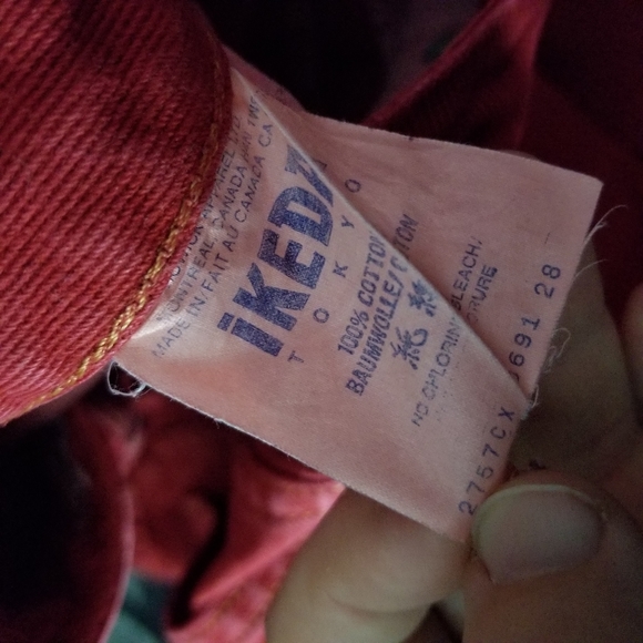 IKEDA | vintage 90s y2k tapered high waist coloured denim jeans - Picture 8 of 8